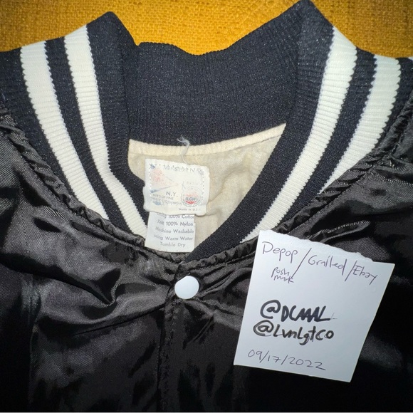 Vintage Satin EMI America Records Button Up Jacket - Picture 8 of 9